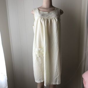 Pale Yellow House Dress